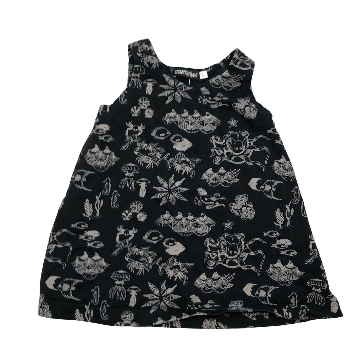 Unisex Aarrelabel - Tricot dress, size 74 - 80 - Black (1)