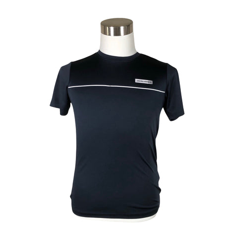 Unisex Jack & Jones - Sports shirt, short sleeve, size XS - Blue ()