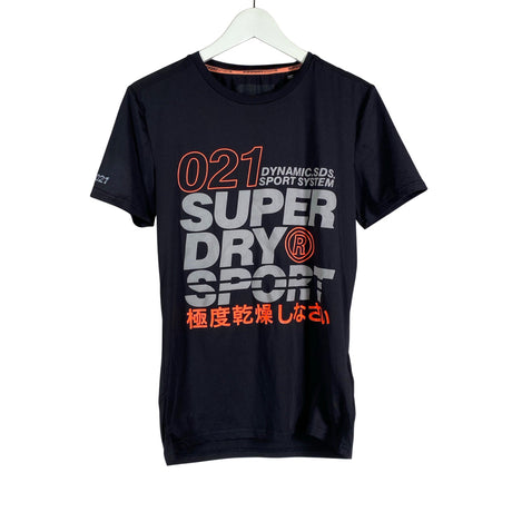 Unisex Superdry - Sports shirt, short sleeve, size 36 - Black ()
