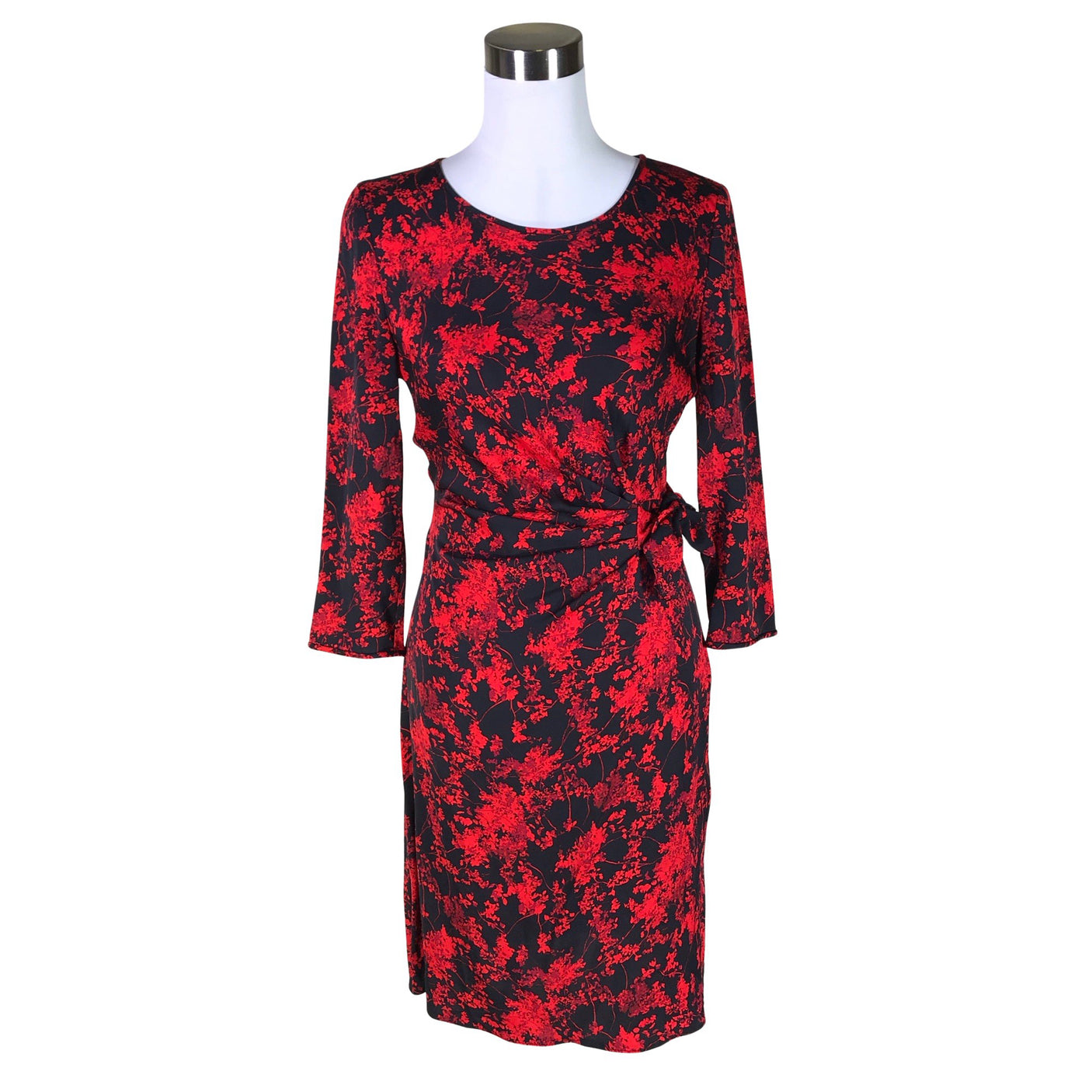 Unisex Diane von Furstenberg - Schiffon dress, size 36 - Red (1)