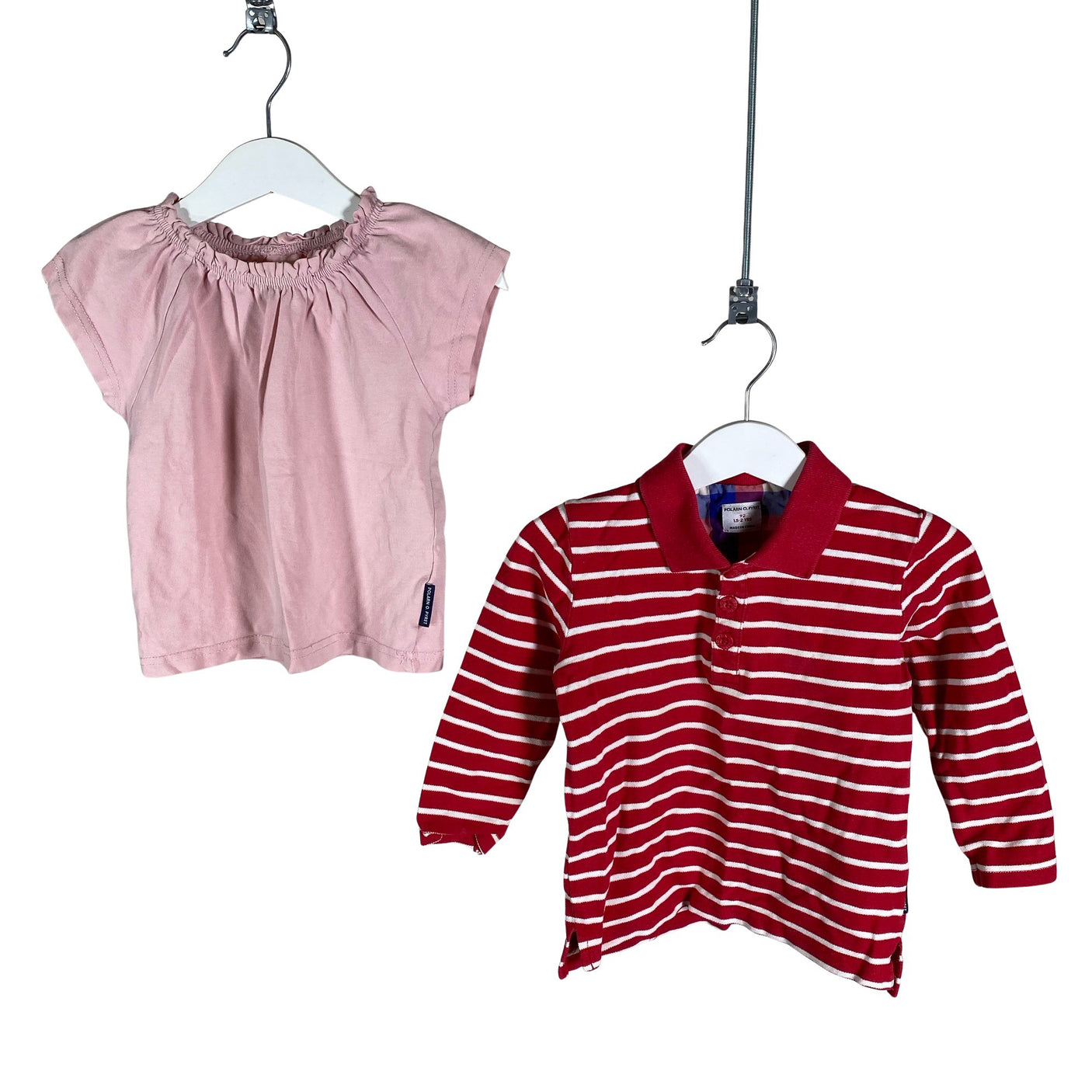Unisex Polarn O. Pyret - Tricot shirt, size 86 - 92 - Red (1)