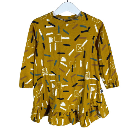 Unisex Kui Design - Tricot dress, size 98 - 104 - Yellow ()