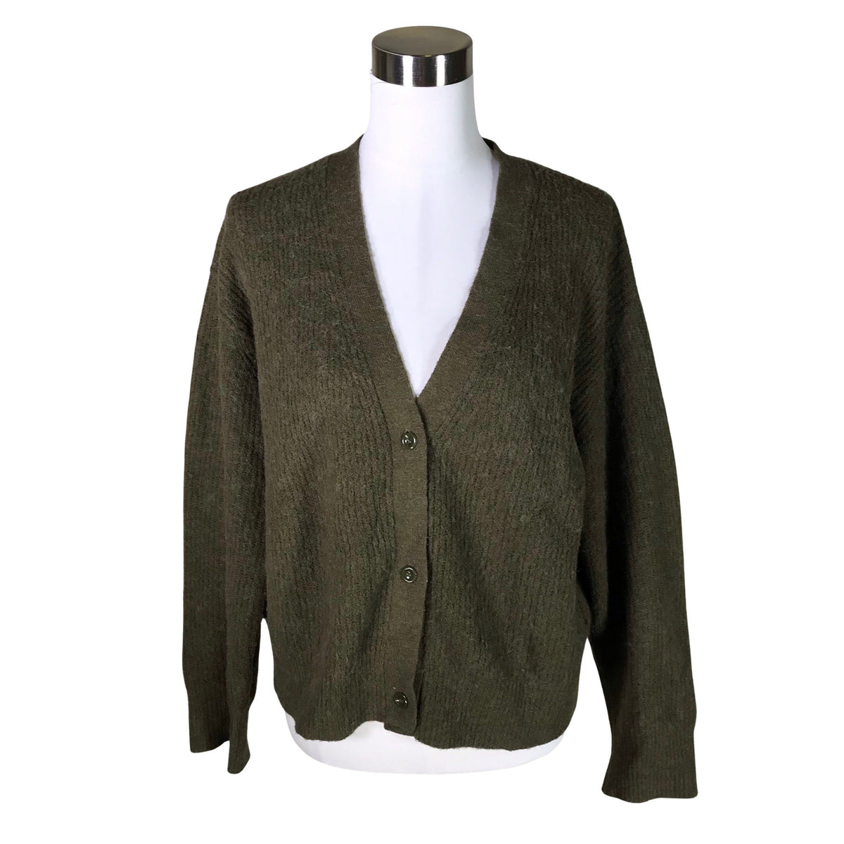 Unisex Samsoe&Samsoe - Cardigan, size 38 - Green (1)