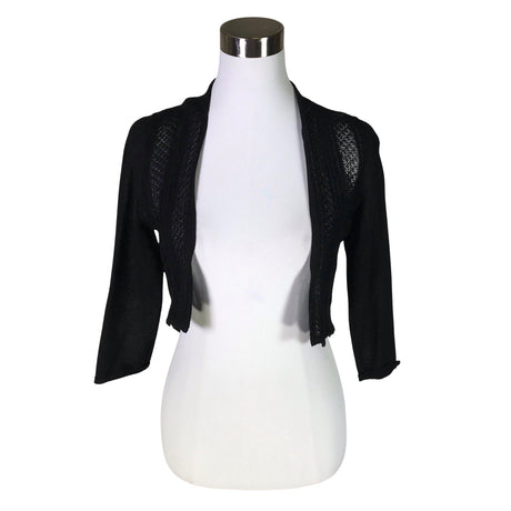 Unisex Ril's - Knit bolero jacket, size 38 - Black ()