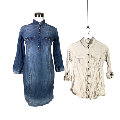 Unisex H&M Mama - Denim dress, size 36 - Blue ()