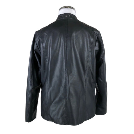 Unisex Zizzi - Nahkatakki, koko 46 -  (2)