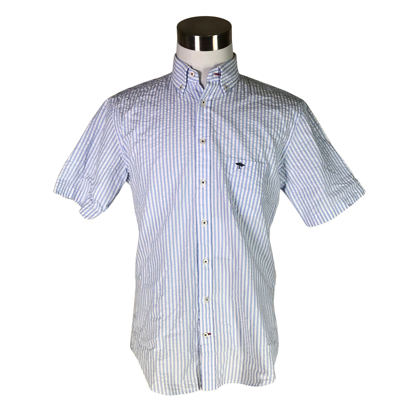 Unisex Fynch-Hatton - Collared shirt, size M - Light blue (1)