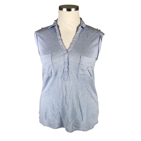 Unisex Massimo Dutti - Tricot tank top, size 42 - Light blue ()