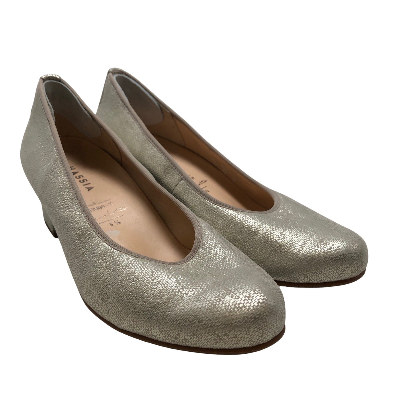 Unisex Hassia - High heels, size 38 - Silver (2)