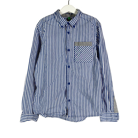 Unisex Benetton - Collared shirt, size 134 - 140 - Blue ()