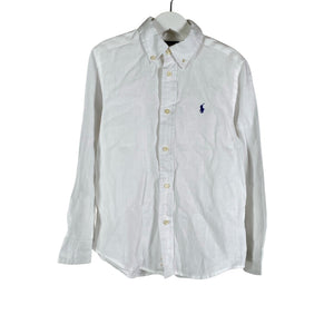Unisex Polo Ralph Lauren - Collared shirt, size 116 - 122 - White (1)