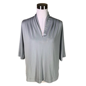 Unisex by Malene Birger - Short-sleeved blouse, size 36 - Green (1)