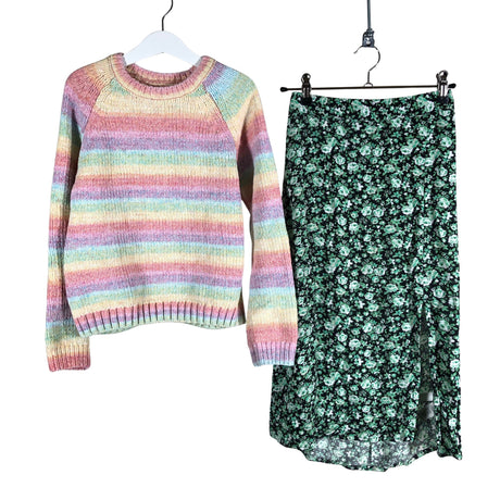 Unisex Lindex - Fabric skirt, size 134 - 140 - Green ()