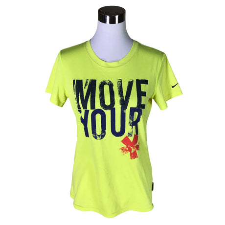 Unisex Nike - Sports shirt, short sleeve, size 36 - Yellow ()