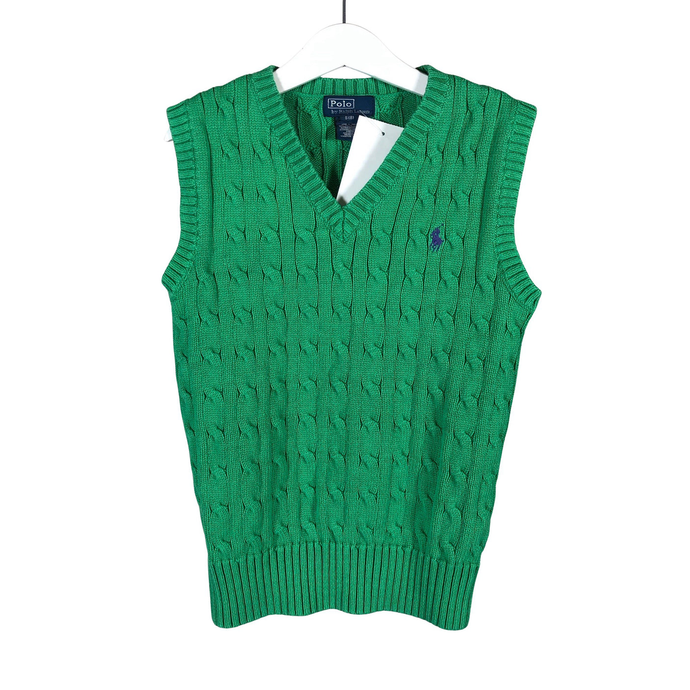 Unisex Polo Ralph Lauren - Knit vest, size 122 - 128 - Green (1)