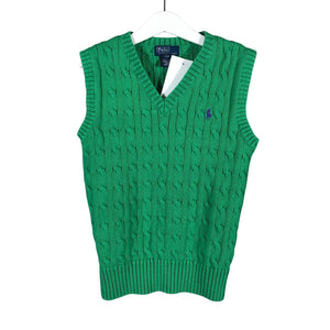 Unisex Polo Ralph Lauren - Knit vest, size 122 - 128 - Green (1)
