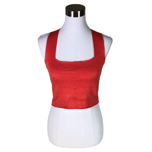 Unisex Y.A.S - Tricot tank top, size 38 - Red (1)