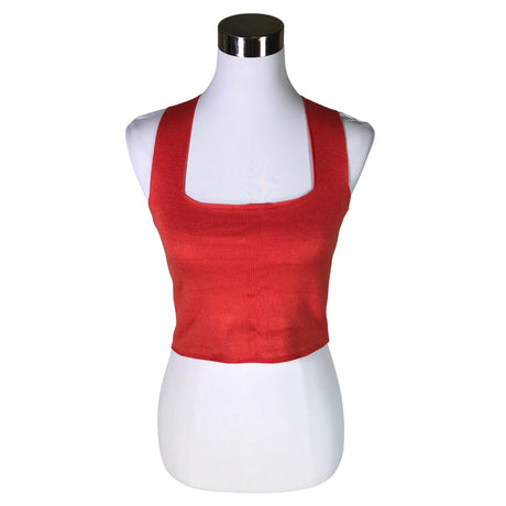 Unisex Y.A.S - Tricot tank top, size 38 - Red ()
