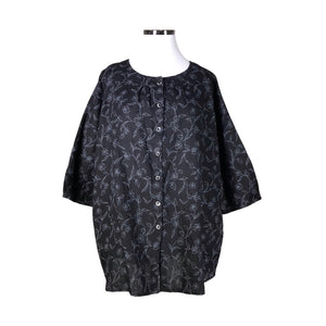 Unisex Linogija - Tunic, size 44 - Black (1)