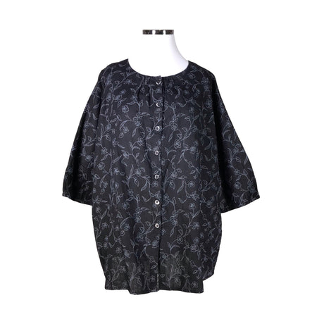 Unisex Linogija - Tunic, size 44 - Black ()