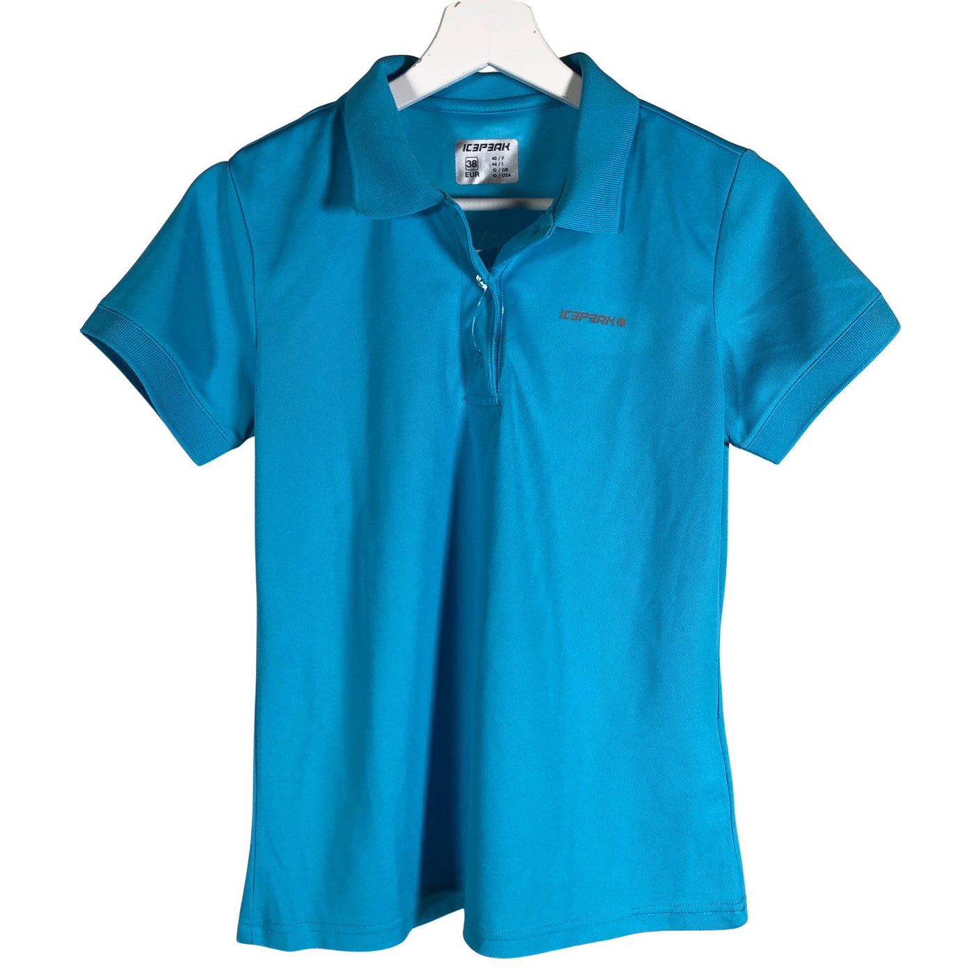 Unisex Icepeak - Sports shirt, short sleeve, size 38 - Turquoise (1)