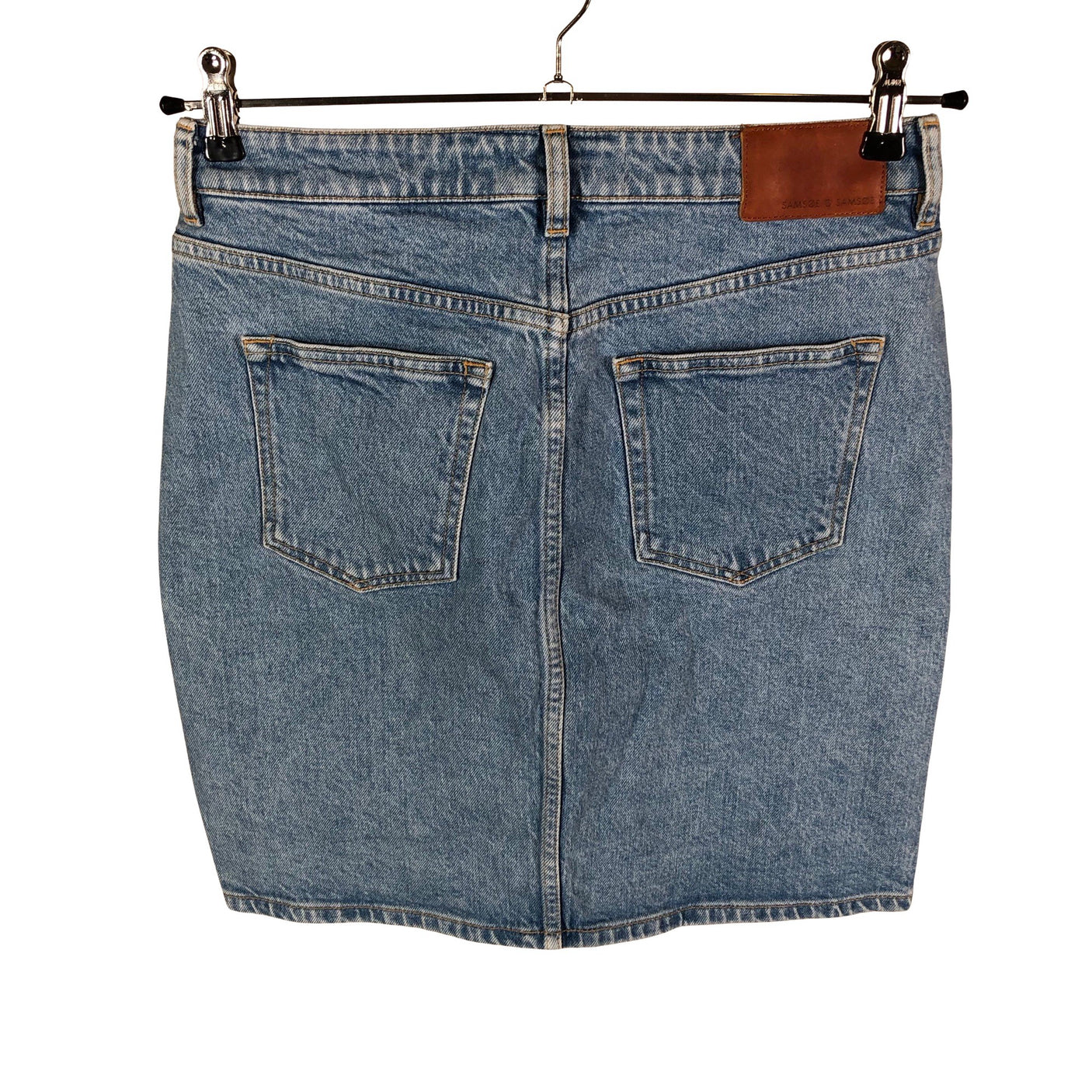 Unisex Samsoe&Samsoe - Denim skirt, size 38 - Light blue (2)