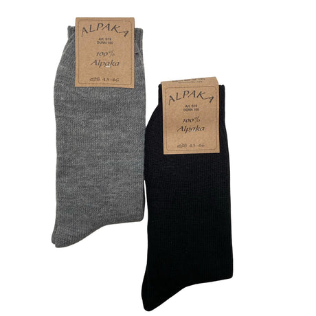 Unisex Alpaka - Wool socks, size 43 - Black (2)