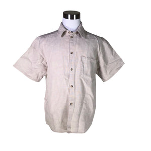 Unisex Handmade - Collared shirt, size L - Beige (1)