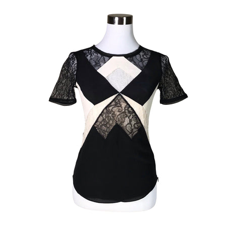 Unisex Karen Millen - Short-sleeved blouse, size 34 - Black ()
