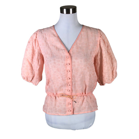 Unisex Mads Norgaard - Short-sleeved blouse, size 36 - Light pink ()