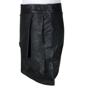 Unisex Max&Co - Leather skirt, size 36 - Black (3)