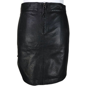 Unisex Max&Co - Leather skirt, size 36 - Black (2)