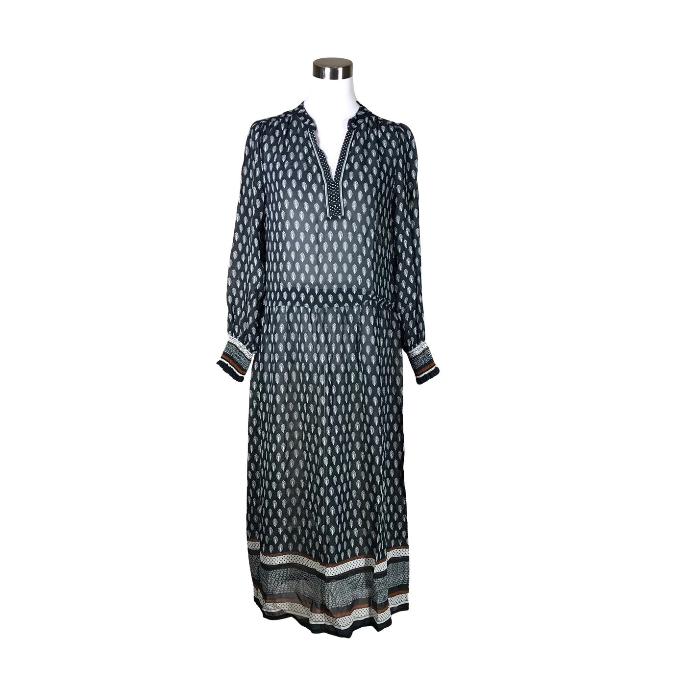 Unisex Part two - Schiffon dress, size 34 - Gray (1)