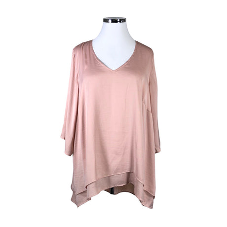 Unisex Zizzi - Short-sleeved blouse, size 50 - Light pink ()