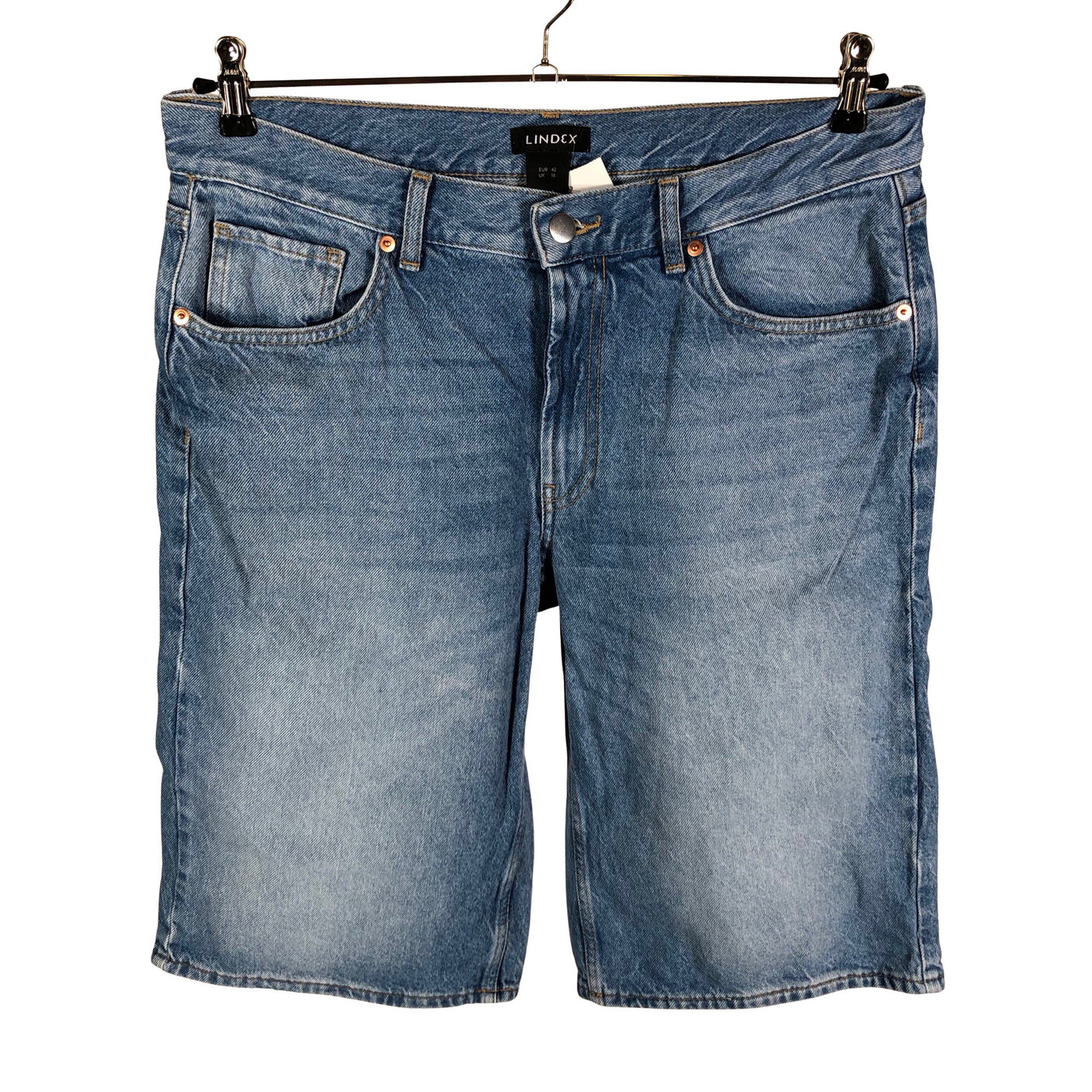 Unisex Lindex - Denim shorts, size 42 - Blue (1)