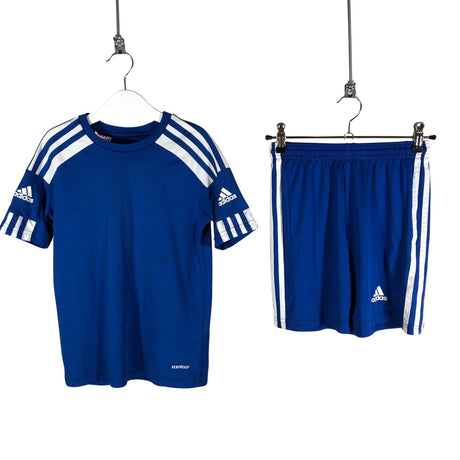 Unisex Adidas - Sports shirt, short sleeve, size 134 - 140 - Blue ()