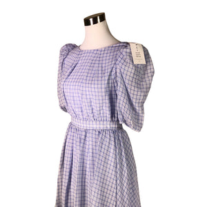 Unisex By Malina - Schiffon dress, size 40 - Light blue (3)