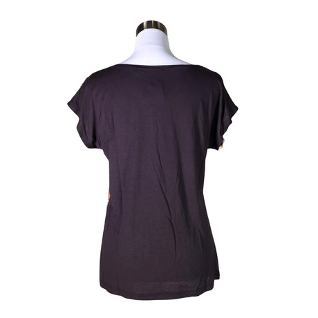 Unisex Global - Short-sleeved blouse, size 36 - Brown (2)
