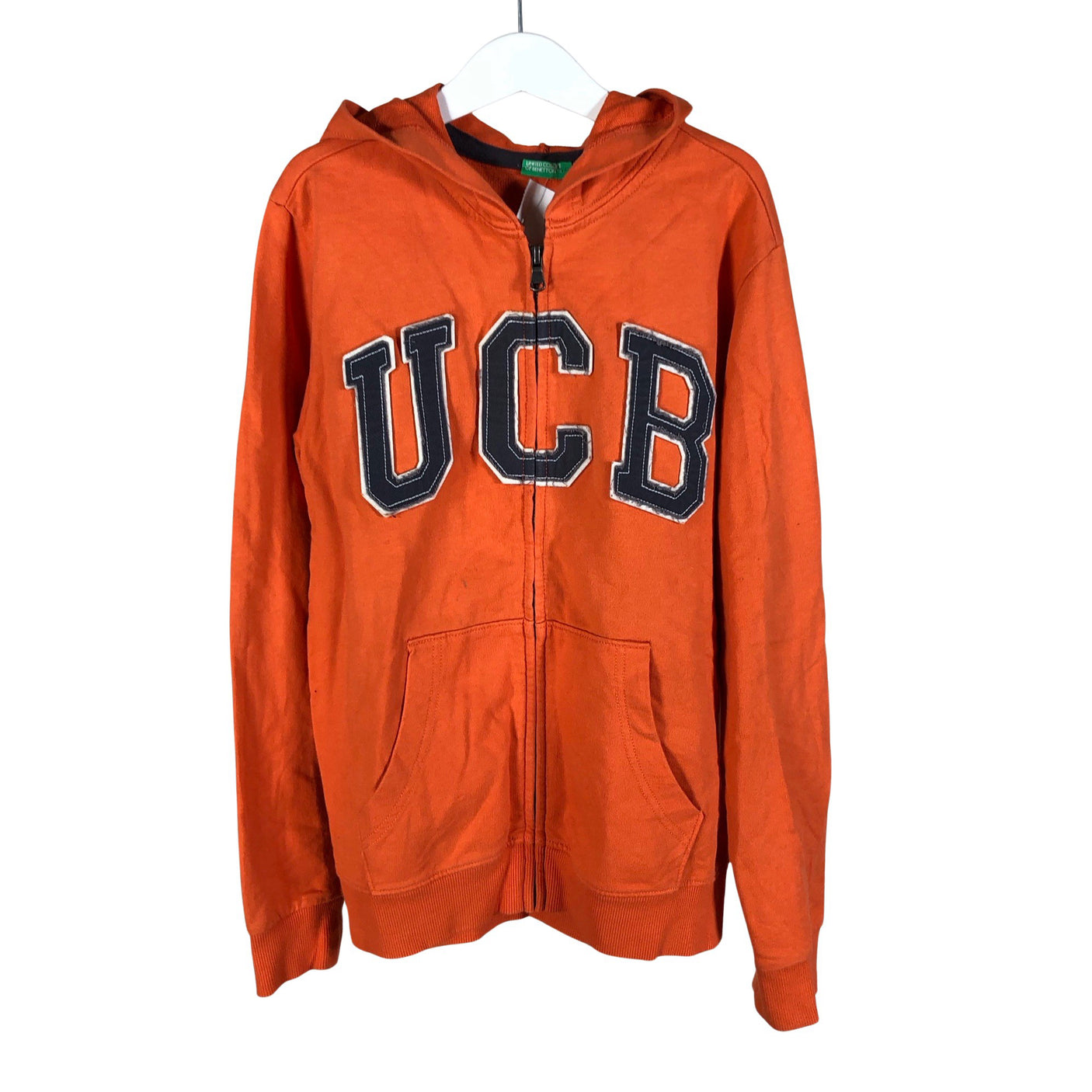 Unisex Benetton - Hoodie, size 146 - 152 - Orange (1)