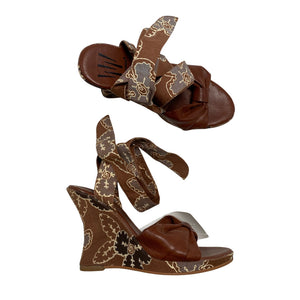 Unisex Wildflower - Wedge sandals, size 36 - Brown (1)