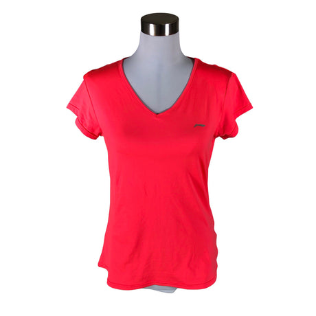 Unisex Li-ning - Sports shirt, short sleeve, size 40 - Pink ()