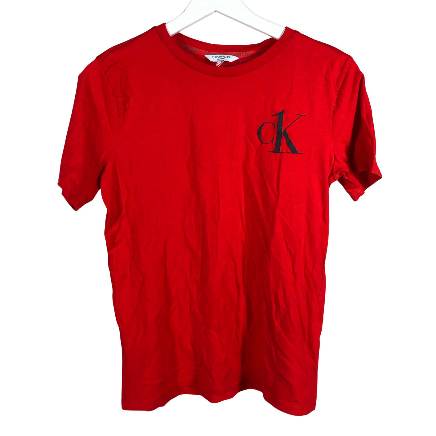 Unisex Calvin Klein - T-shirt, size 152 - 158 - Red (1)