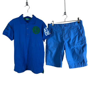 Unisex Benetton - T-shirt, size 140 - 146 - Blue (1)