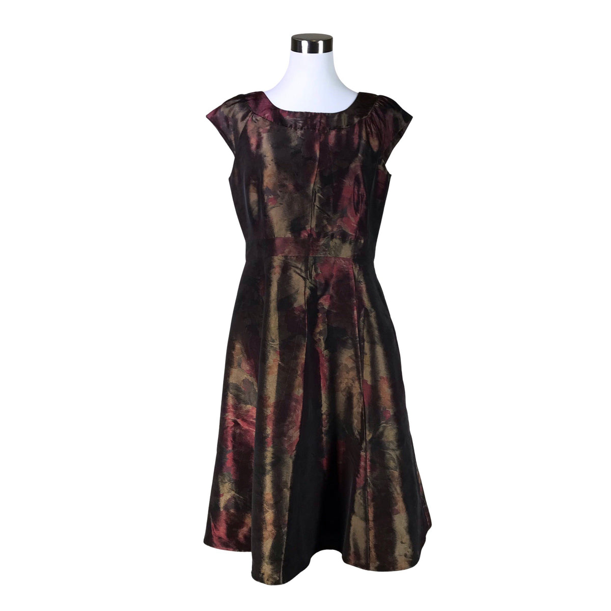 Unisex Laura Ashley - Party dress, size 40 - Brown (1)