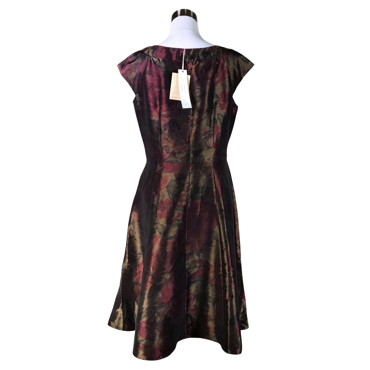 Unisex Laura Ashley - Party dress, size 40 - Brown (2)