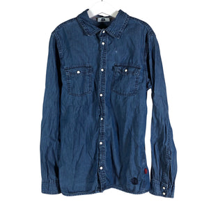 Unisex POMPdeLUX - Denim shirt, size 140 - 146 - Blue (1)