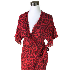 Unisex IRO - Schiffon dress, size 36 - Red (3)