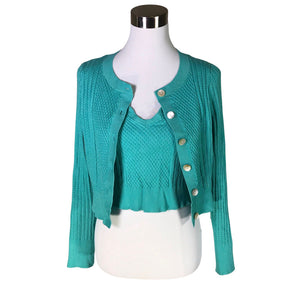 Unisex &Other Stories - Cardigan, size 40 - Turquoise (1)