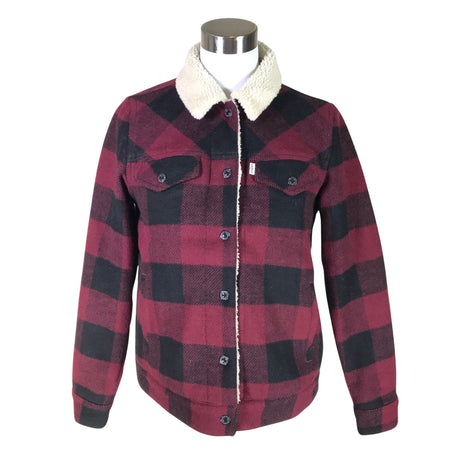 Unisex Levi's - Wool coat, size 36 - Wine red ()
