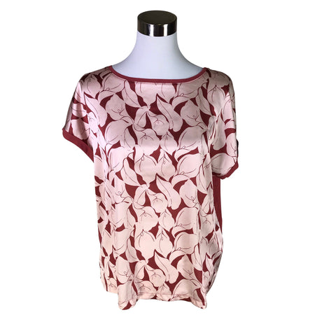 Unisex Your Face - Short-sleeved blouse, size 36 - Wine red ()